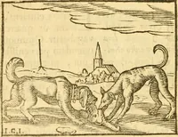 An illustration from Fabulae Aesopi graecaè et latinè, nunc denuo selectae (1672)