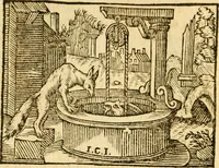 An illustration from Fabulae Aesopi graecaè et latinè, nunc denuo selectae (1672)