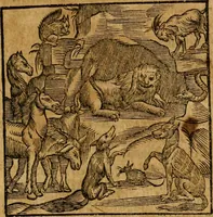 An illustration from Fabulae c. Aesopicae (1590)