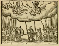 Picture 43 of 45 from Fabulæ Æsopi Graecè & Latinè, nunc denuo selectæ : eæ item, quas Avienus carmine expressit, accedit ranarum et murium pugna, Homero olim adscripta cum ... figuris .. (1660), leaf 144