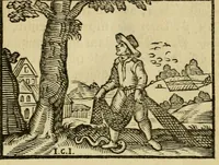Picture 6 of 45 from Fabulæ Æsopi Graecè & Latinè, nunc denuo selectæ : eæ item, quas Avienus carmine expressit, accedit ranarum et murium pugna, Homero olim adscripta cum ... figuris .. (1660), leaf 19