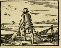 An illustration from Fabulæ Æsopi Graecè & Latinè, nunc denuo selectæ : eæ item, quas Avienus carmine expressit, accedit ranarum et murium pugna, Homero olim adscripta cum ... figuris .. (1660)