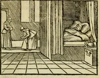Picture 33 of 45 from Fabulæ Æsopi Graecè & Latinè, nunc denuo selectæ : eæ item, quas Avienus carmine expressit, accedit ranarum et murium pugna, Homero olim adscripta cum ... figuris .. (1660), leaf 69