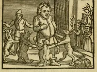 An illustration from Fabulæ Æsopi Graecè & Latinè, nunc denuo selectæ : eæ item, quas Avienus carmine expressit, accedit ranarum et murium pugna, Homero olim adscripta cum ... figuris .. (1660)