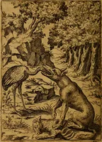 An illustration from Fabvlae centvm ex antiqvis avctoribvs delectae et a Gabriele Faerno Cremonensi carminibvs explicatae (1564)