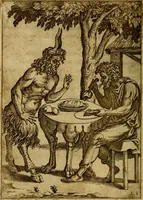 An illustration from Fabvlae centvm ex antiqvis avctoribvs delectae et a Gabriele Faerno Cremonensi carminibvs explicatae (1564)