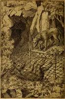 An illustration from Fabvlae centvm ex antiqvis avctoribvs delectae et a Gabriele Faerno Cremonensi carminibvs explicatae (1564)
