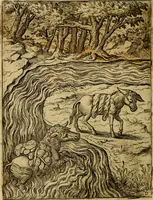 Picture 6 of 101 from Fabvlae centvm ex antiqvis avctoribvs delectae et a Gabriele Faerno Cremonensi carminibvs explicatae (1564), leaf 17