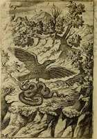 An illustration from Fabvlae centvm ex antiqvis avctoribvs delectae et a Gabriele Faerno Cremonensi carminibvs explicatae (1564)