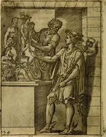 An illustration from Fabvlae centvm ex antiqvis avctoribvs delectae et a Gabriele Faerno Cremonensi carminibvs explicatae (1564)