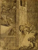 An illustration from Fabvlae centvm ex antiqvis avctoribvs delectae et a Gabriele Faerno Cremonensi carminibvs explicatae (1564)