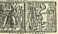 Picture 14 of 17 from Facetie di Poggio firorentino : historiate, nuouamente ristampate, & con somma diligentia reuiste et corrette (1547), leaf 85