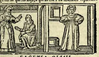 An illustration from Facetie di Poggio firorentino : historiate, nuouamente ristampate, & con somma diligentia reuiste et corrette (1547)