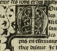 An illustration from Fac-similé de livres copiés et enluminés pour le roi Charles V. : souvenir de la journée du 8 mars 1903 (1903)