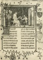 An illustration from Fac-similé de livres copiés et enluminés pour le roi Charles V. : souvenir de la journée du 8 mars 1903 offert à ses amis (1903)