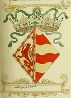 An illustration from Fac simile of an ancient heraldic manuscript (1822)