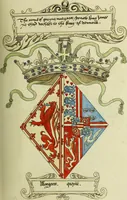An illustration from Fac simile of an ancient heraldic manuscript (1822)