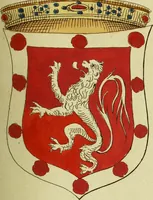 An illustration from Fac simile of an ancient heraldic manuscript (1822)