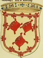 An illustration from Fac simile of an ancient heraldic manuscript (1822)