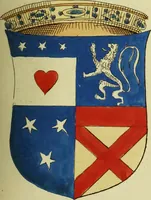 An illustration from Fac simile of an ancient heraldic manuscript (1822)