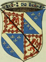 An illustration from Fac simile of an ancient heraldic manuscript (1822)