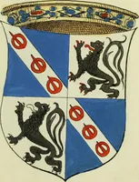 An illustration from Fac simile of an ancient heraldic manuscript (1822)