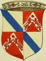 An illustration from Fac simile of an ancient heraldic manuscript (1822)