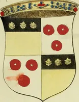 An illustration from Fac simile of an ancient heraldic manuscript (1822)