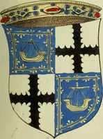 An illustration from Fac simile of an ancient heraldic manuscript (1822)