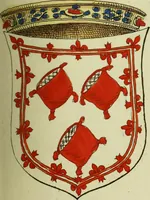 An illustration from Fac simile of an ancient heraldic manuscript (1822)