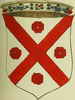 An illustration from Fac simile of an ancient heraldic manuscript (1822)