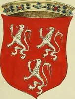 An illustration from Fac simile of an ancient heraldic manuscript (1822)