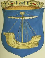 An illustration from Fac simile of an ancient heraldic manuscript (1822)