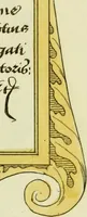 An illustration from Fac simile of an ancient heraldic manuscript (1822)