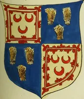 An illustration from Fac simile of an ancient heraldic manuscript (1822)