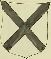 An illustration from Fac simile of an ancient heraldic manuscript (1822)