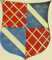 An illustration from Fac simile of an ancient heraldic manuscript (1822)