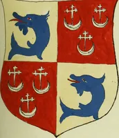 An illustration from Fac simile of an ancient heraldic manuscript (1822)