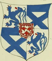 An illustration from Fac simile of an ancient heraldic manuscript (1822)