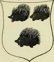 An illustration from Fac simile of an ancient heraldic manuscript (1822)