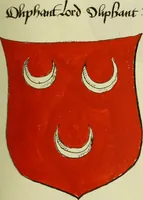 An illustration from Fac simile of an ancient heraldic manuscript (1822)