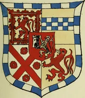 An illustration from Fac simile of an ancient heraldic manuscript (1822)