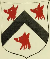 An illustration from Fac simile of an ancient heraldic manuscript (1822)