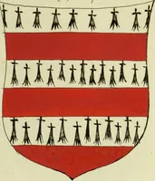 An illustration from Fac simile of an ancient heraldic manuscript (1822)