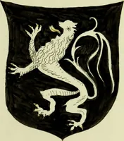 An illustration from Fac simile of an ancient heraldic manuscript (1822)