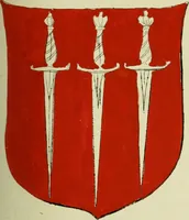 An illustration from Fac simile of an ancient heraldic manuscript (1822)