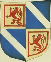An illustration from Fac simile of an ancient heraldic manuscript (1822)