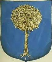 An illustration from Fac simile of an ancient heraldic manuscript (1822)