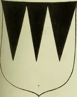 An illustration from Fac simile of an ancient heraldic manuscript (1822)