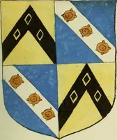 An illustration from Fac simile of an ancient heraldic manuscript (1822)
